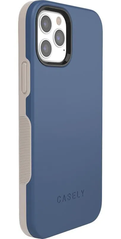 Steel Blue on Nude | Ultra-Protective Bold Case