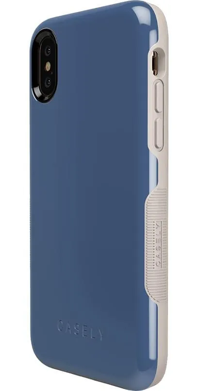 Steel Blue on Nude | Ultra-Protective Bold Case