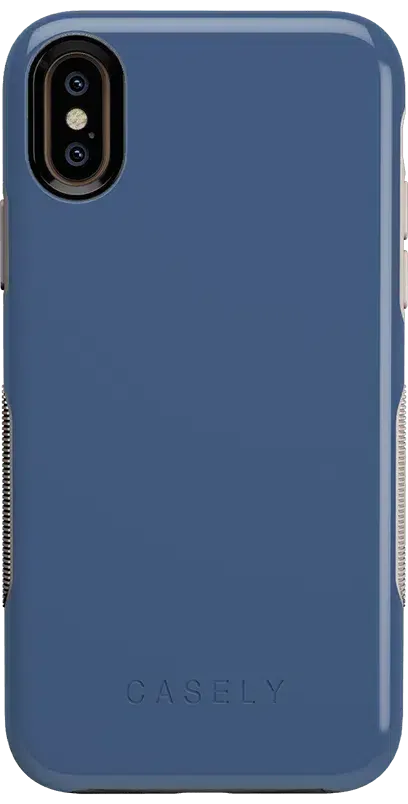 Steel Blue on Nude | Ultra-Protective Bold Case