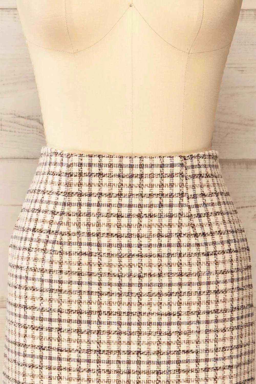 Stevenson | Midi Tweed Pencil Skirt w/ Slit