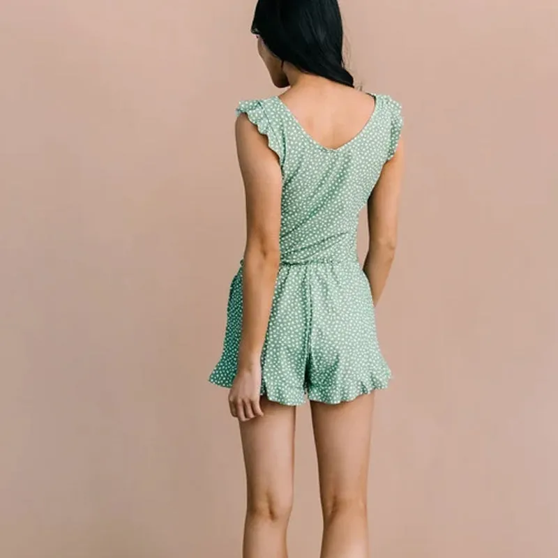 Swim Romper with Built-In Bra