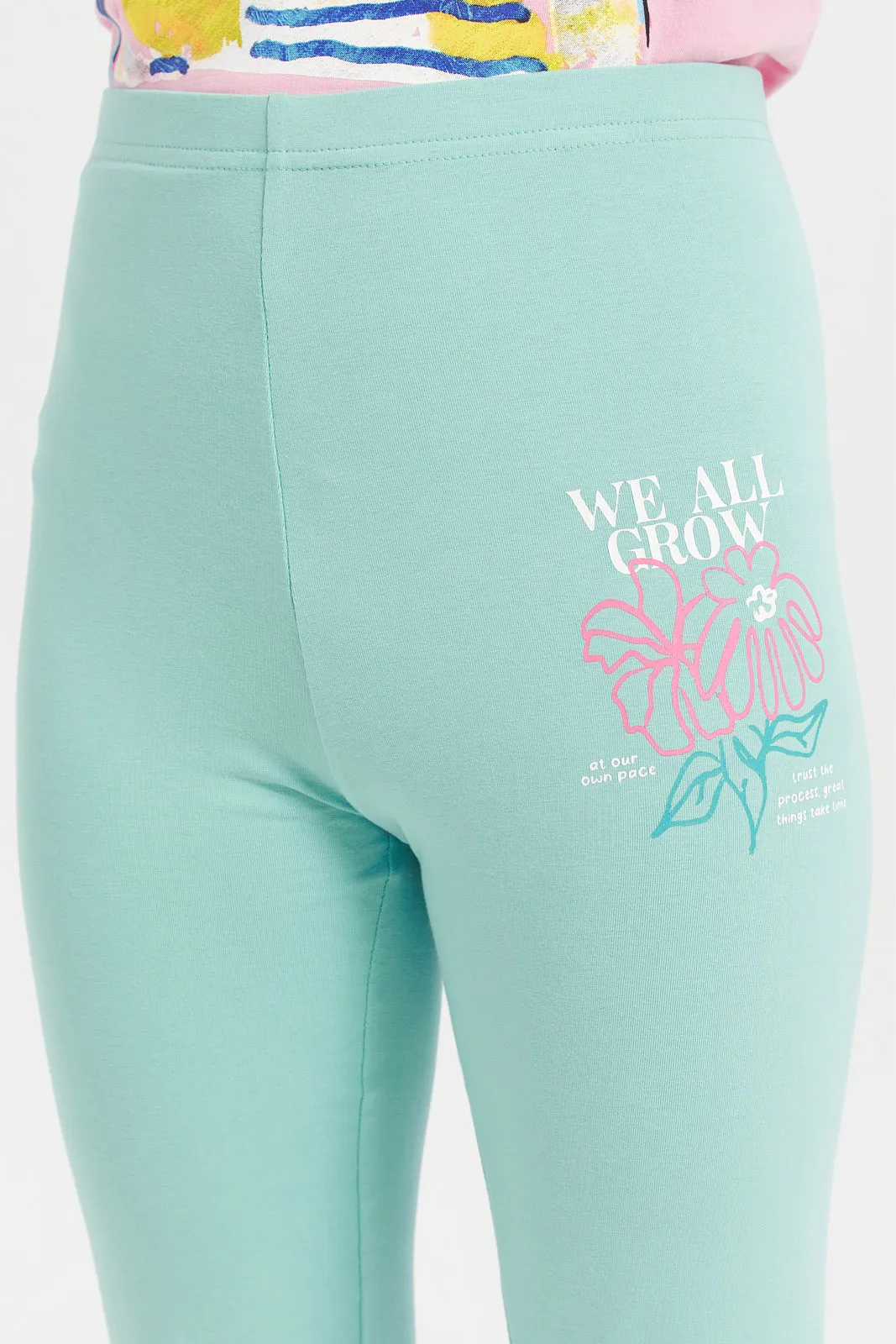 Teal Basic Leggings