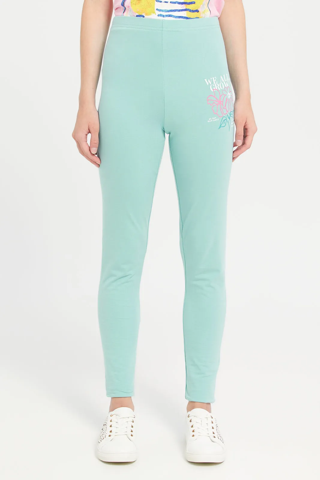 Teal Basic Leggings