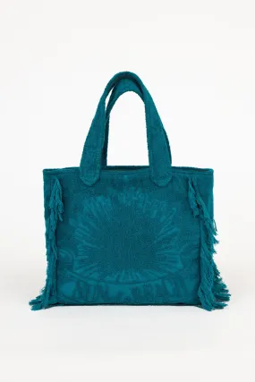 Teal | Mini Terry Tote Bag