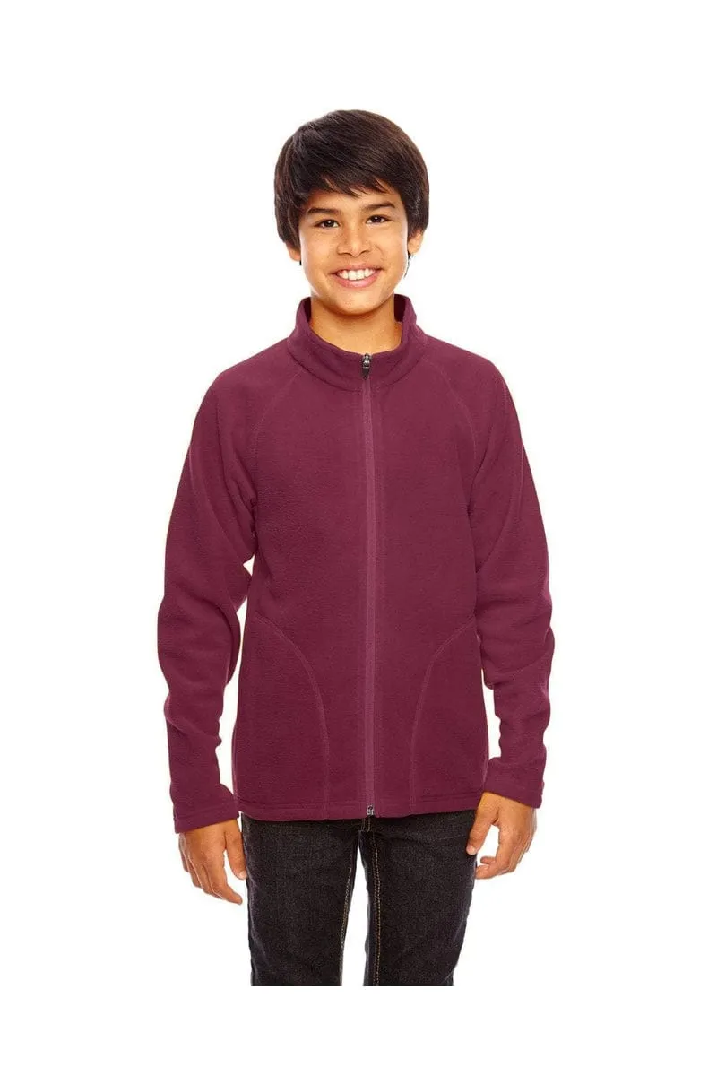 Team 365 TT90Y: Youth Campus Microfleece Jacket