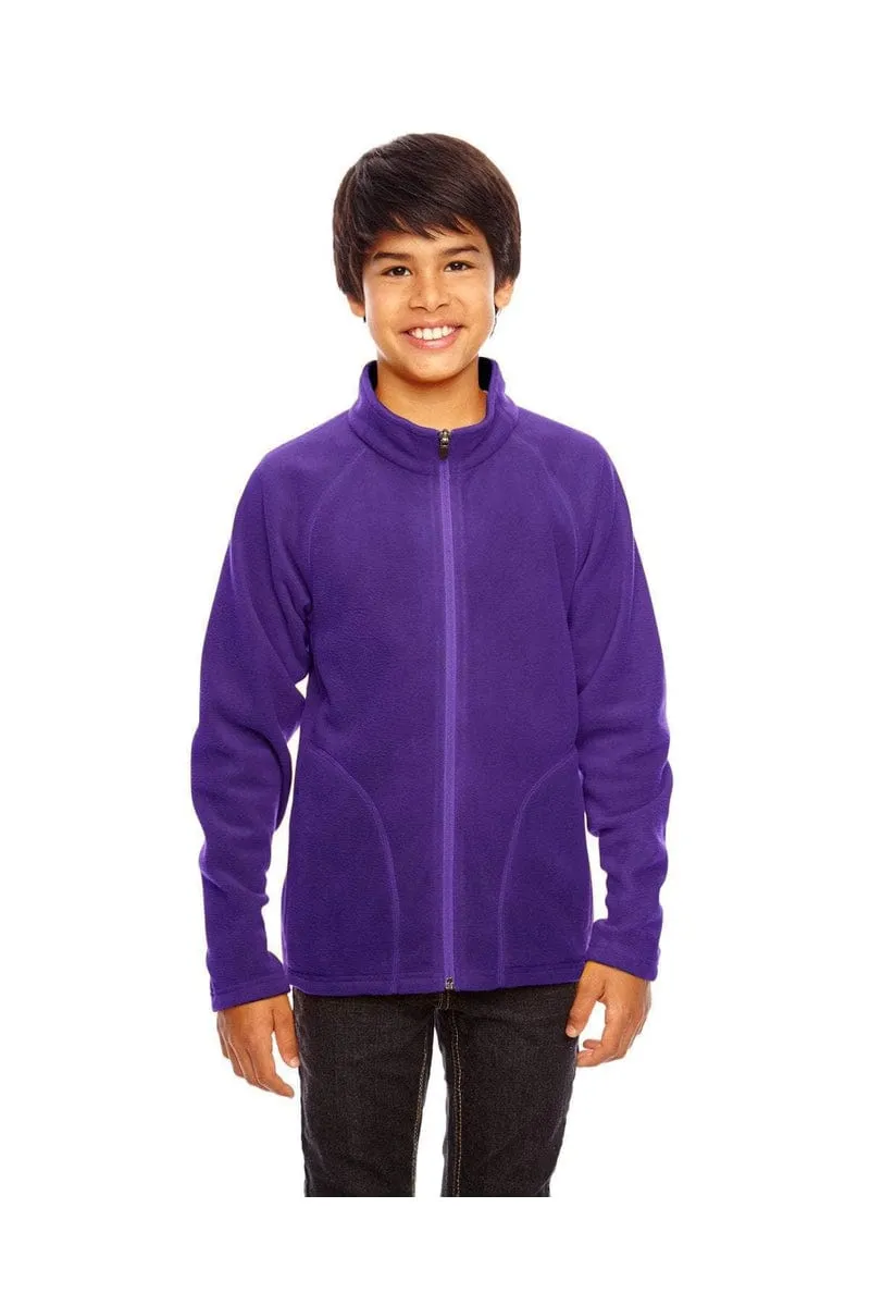 Team 365 TT90Y: Youth Campus Microfleece Jacket