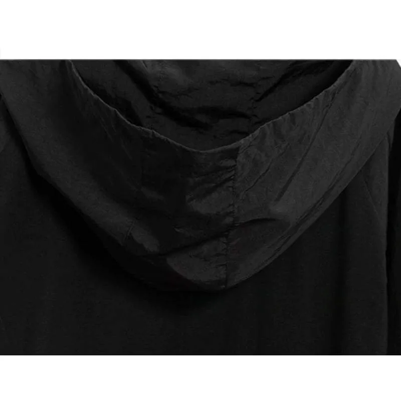 Techwear Black Hooded T-Shirt