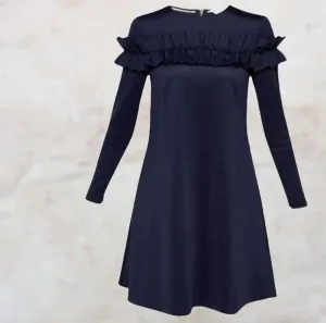 Ted Baker Navy Women's Zufara Ruffle Bodice Tunic Sz 3 UK 12 US 8 EU 40 RRP £169