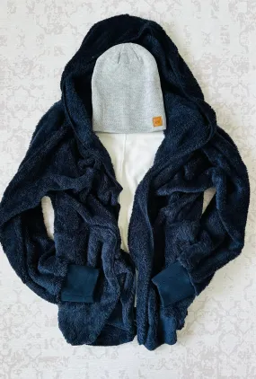 Teddy Fleece Jacket - Navy {Pre-Order}