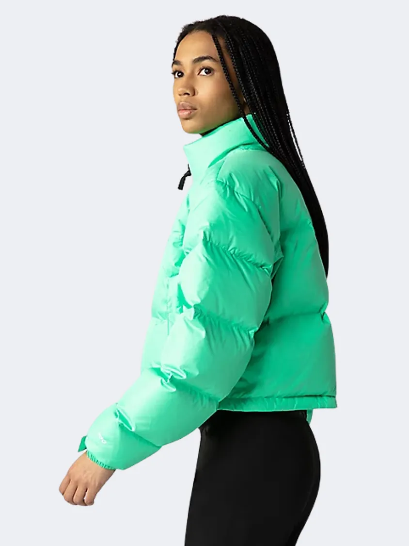 The North Face Nuptse Short Women Lifestyle Jacket Chlorophyl Green