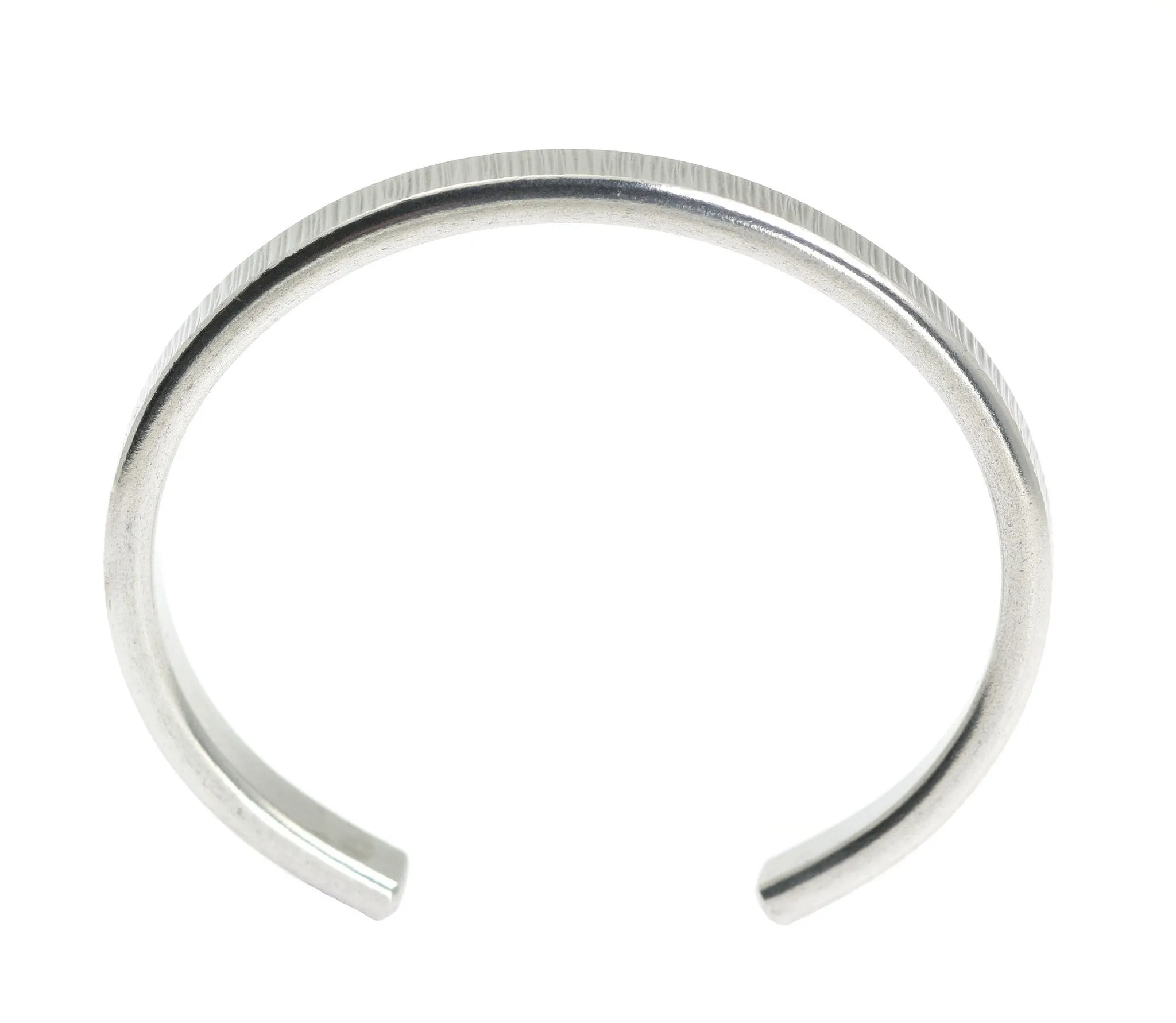 Thin Chased Aluminum Cuff Bracelet