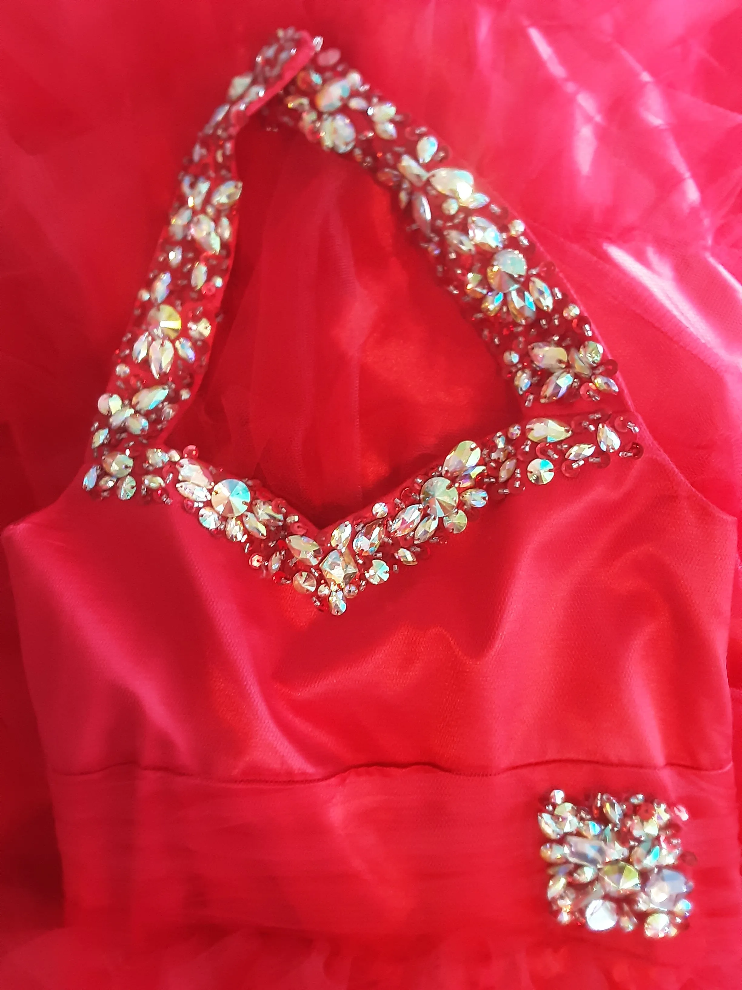 Tiffany Red Pageant Dress