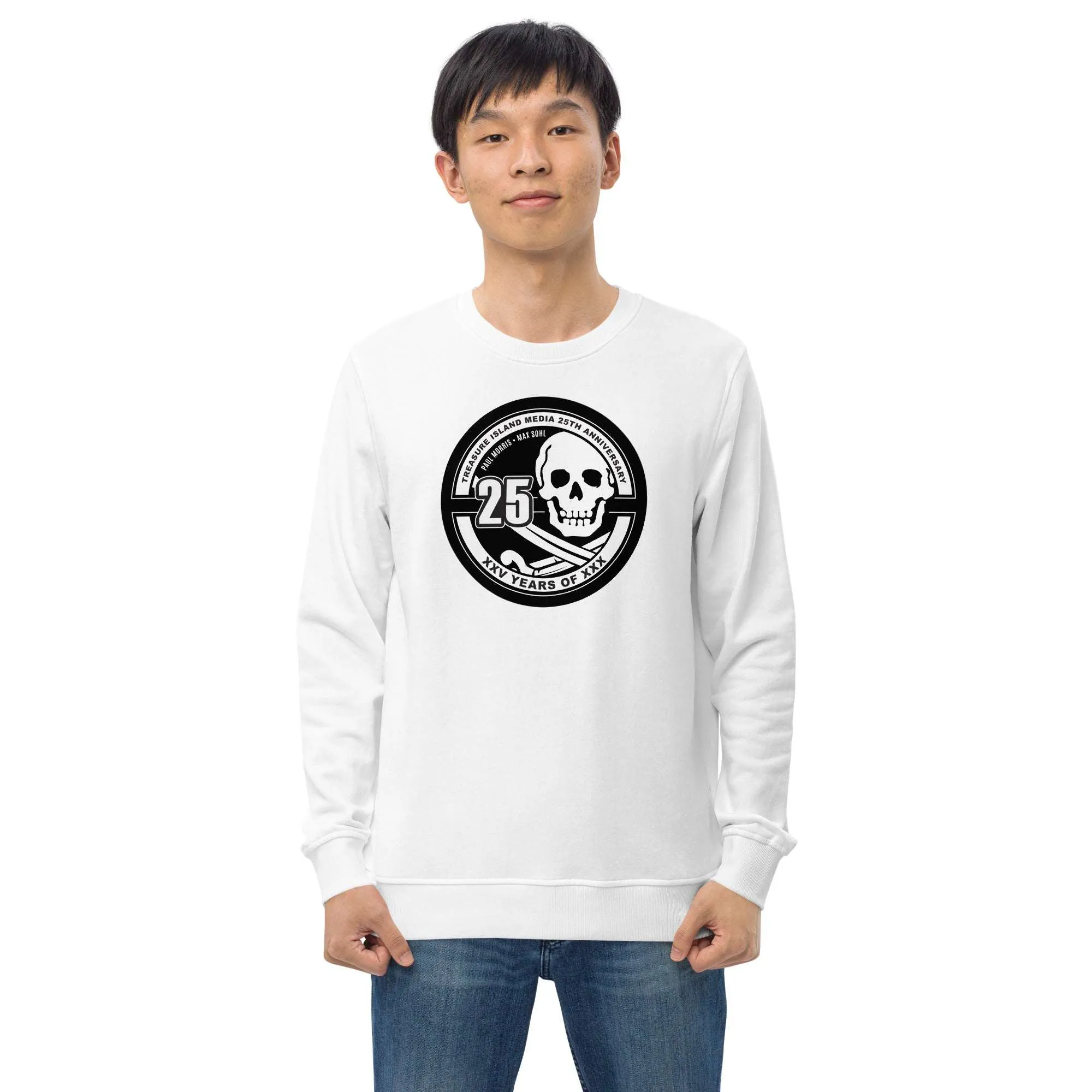 Tim 25th Anniversary Organic Crew Neck Pullover Sweatshirt