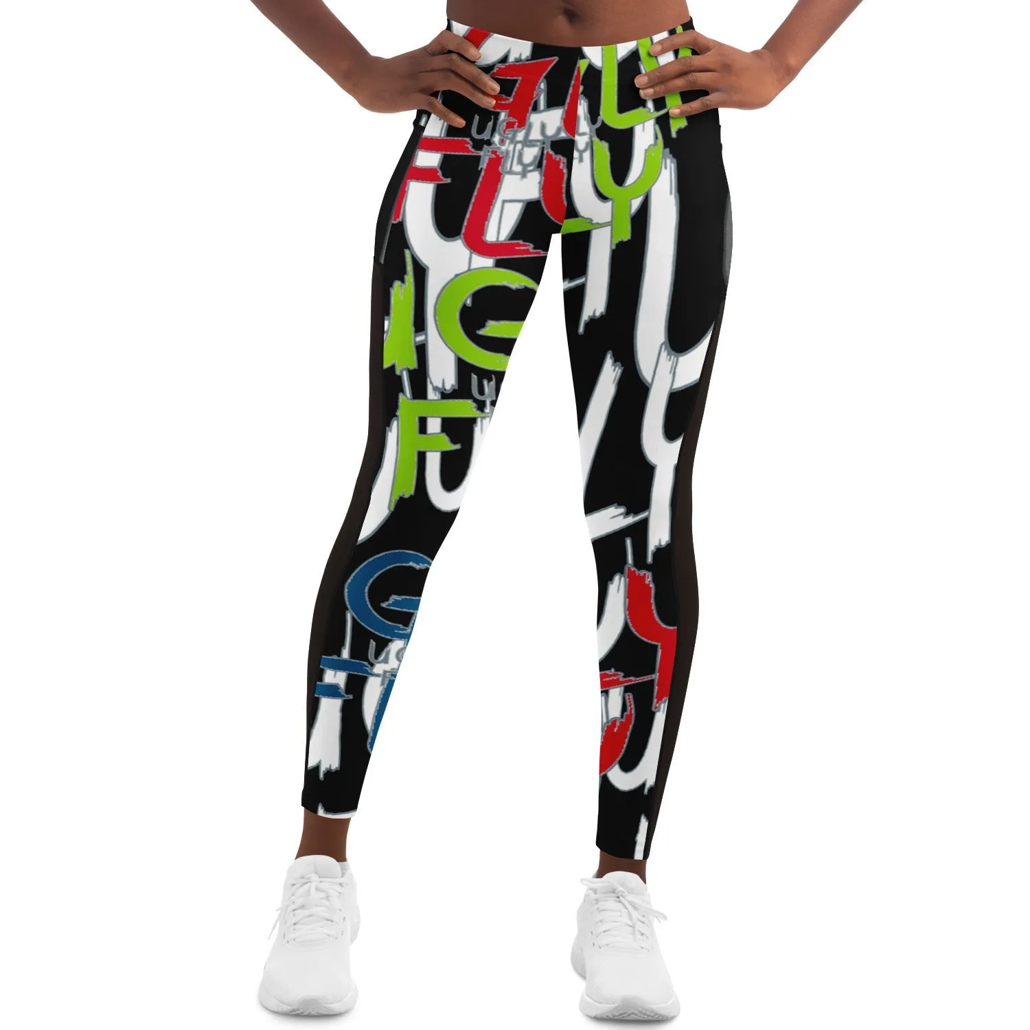 Ugly Fly Mesh Leg & Side Pocket Activewear Leggings