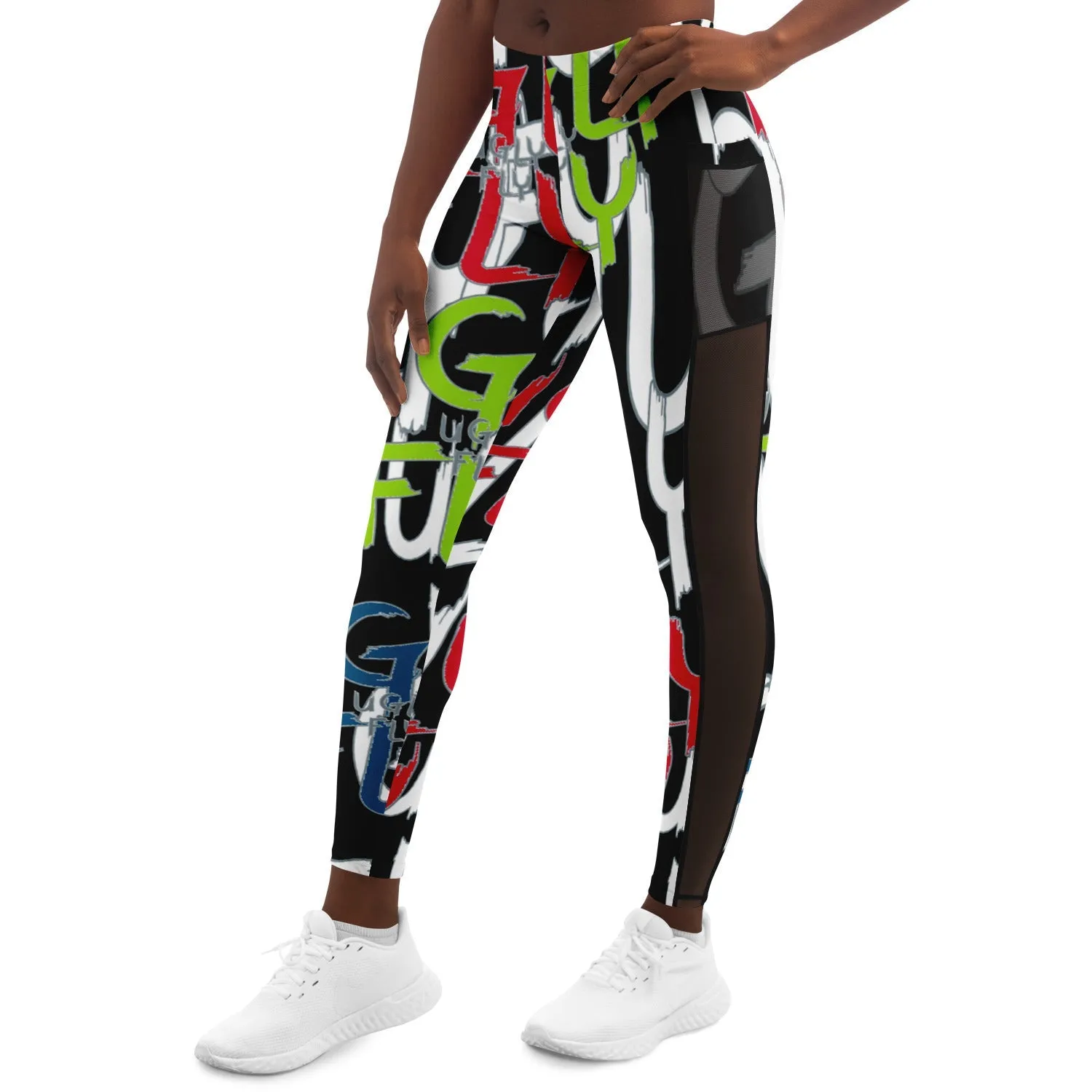 Ugly Fly Mesh Leg & Side Pocket Activewear Leggings