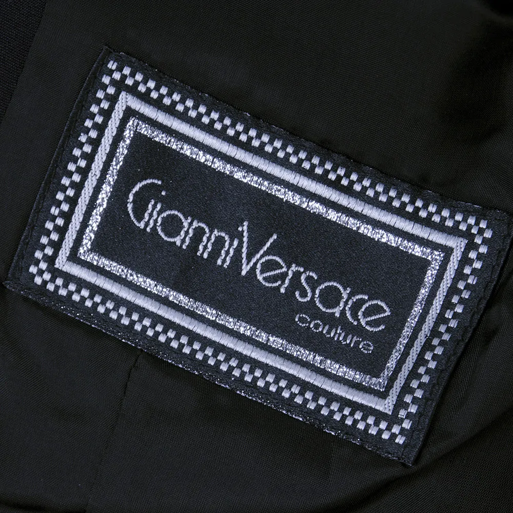 VERSACE 90s Couture Black Cropped Jacket