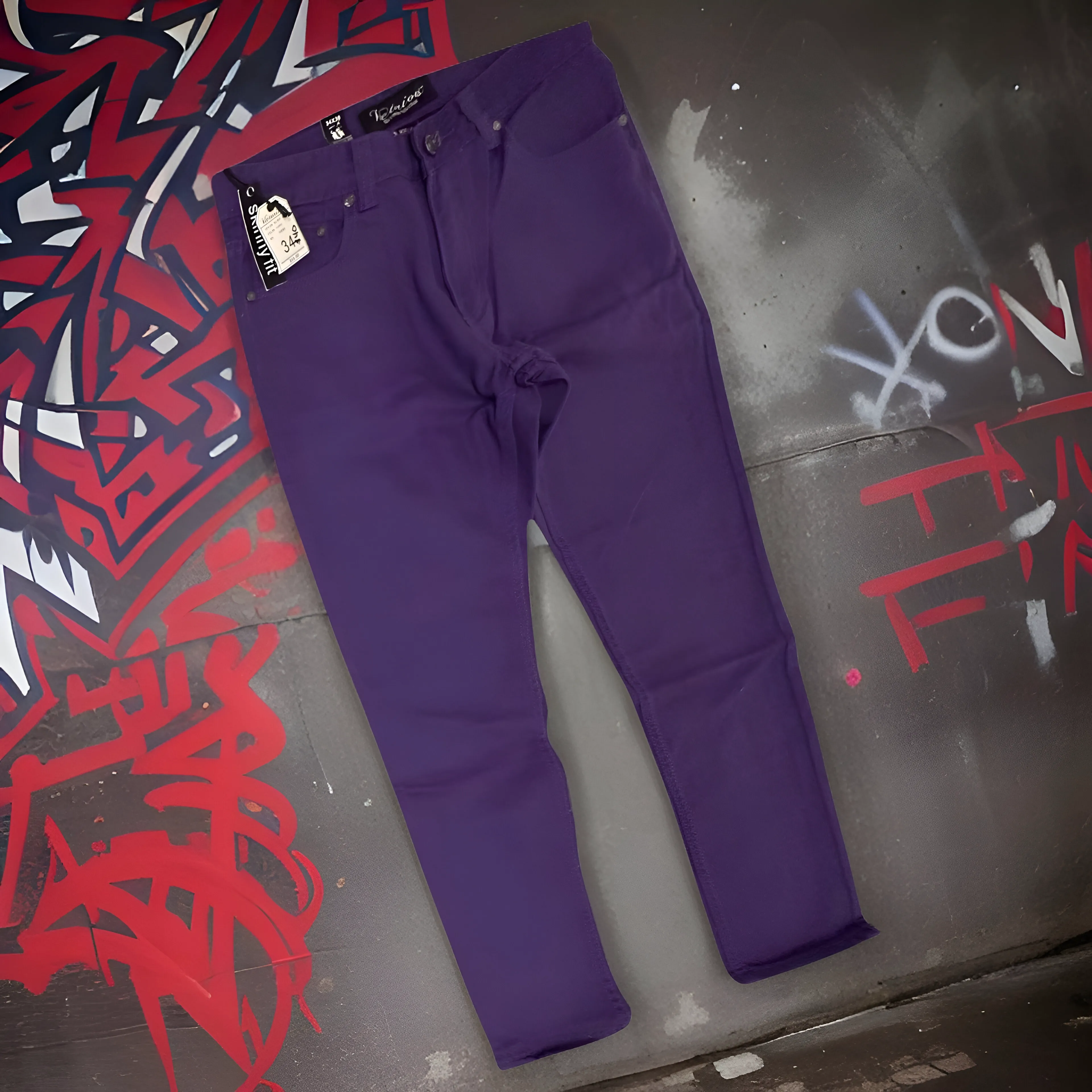 *VICTORIOUS* (PURPLE) *SKINNY FIT* DENIM FOR MEN