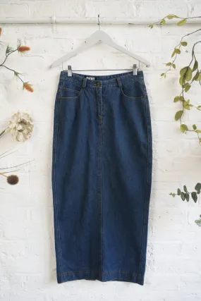 Vintage Denim Skirt - DKNY Classic Blue Pencil - Size W29