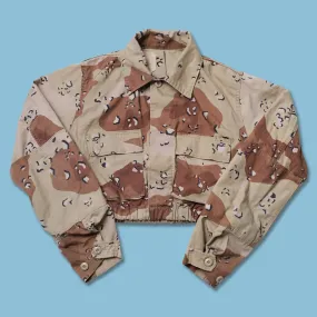 Vintage Women's Cropped Desert Camo Jacket Onesize