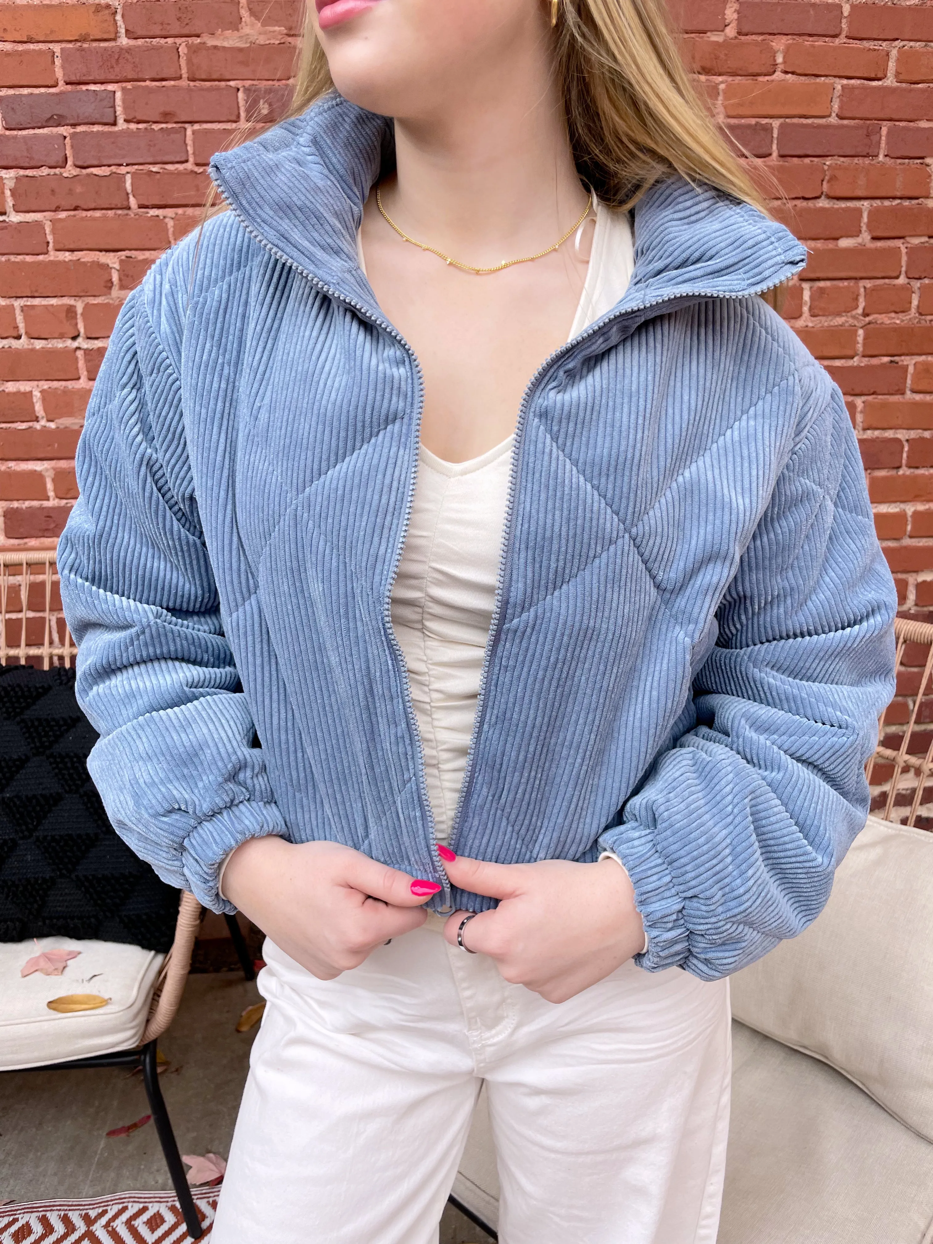 Weekends in Vail Jacket in Blue