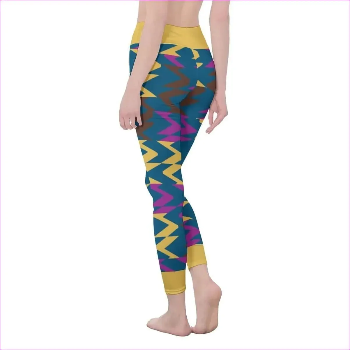 Zig & Zag Women's High Waist Leggings | Side Stitch Closure