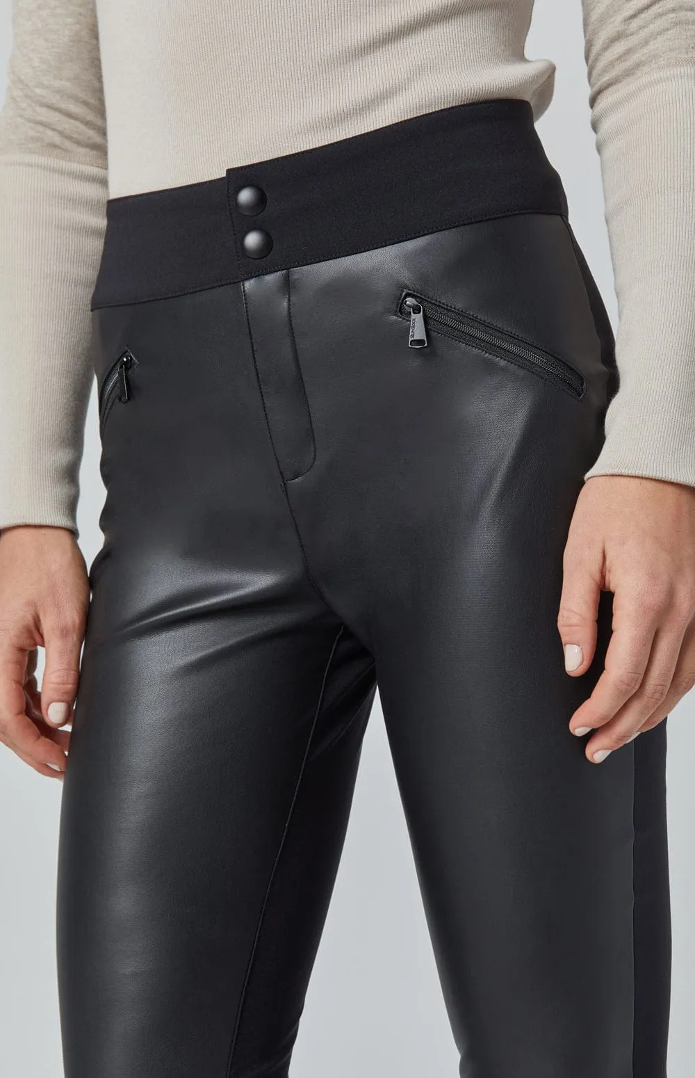 Zurich Pant | Black Faux Leather